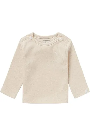 Noppies Unisex Baby U Tee ls Rib Natal T-Shirt, RAS1202 Oatmeal-P611, 68