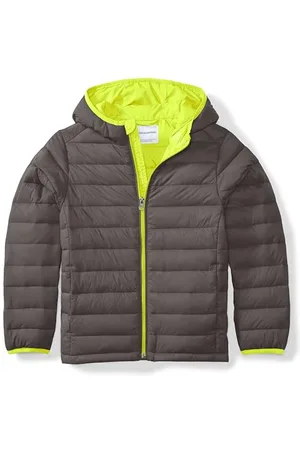 Amazon Jungen Leichte, Wasserabweisende, verstaubare Kapuzenjacke, , 8 Jahre