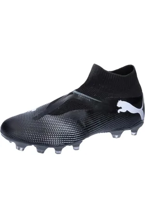 PUMA Herren Future 7 Match+ LL FG/AG Soccer Shoe, Black White, 42.5 EU
