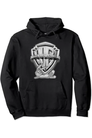 LOONEY TUNES WB 100: Vintage Warner Bros Shield & Bugs Bunny Pullover Hoodie