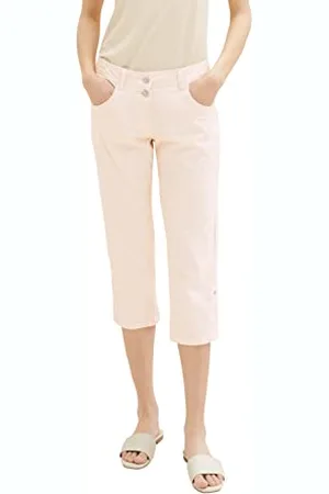 TOM TAILOR Damen Tapered Relaxed Fit Capri Hose