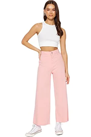 Trendyol Damen Women High Waist Skinny fit Culotte Jeans Hose, , 36