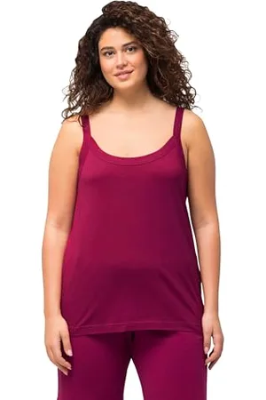 Ulla Popken Damen Spaghetti-Top Top, , 58-60