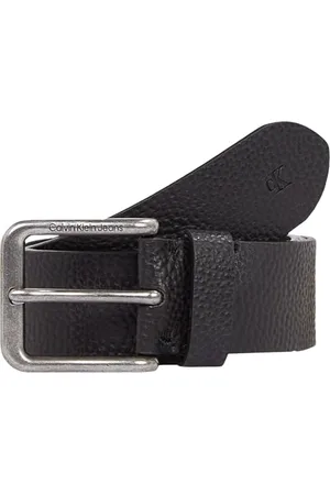Calvin Klein Jeans Herren Gürtel Classic Leather Belt Eckige Schnalle aus Leder, , 120 cm