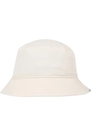 Tommy Hilfiger Damen Fischerhut Bucket Hat, Elfenbein (Newsprint), Einheitsgröße