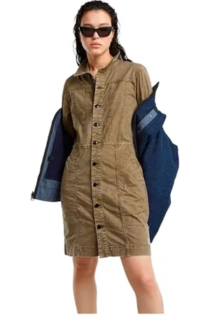 G-Star Damen Button Through Kleid, , L