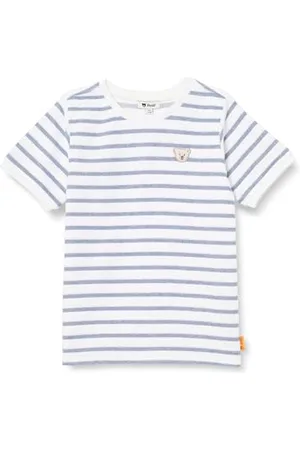 Steiff T-Shirt Kurzarm EU Größe 98 , Kurzarm Shirt, Sommer Shirt für Kinder, Babyoberteil, ideales Basic Shirt, bequem und weich, waschmaschinenfest