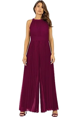 Apart APART Plisseeoverall aus leicht körnigem, plissierten Chiffon mit Plisseefalten, , 38