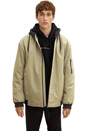 TOM TAILOR Herren Bomberjacke mit Kapuze 1032427, , M