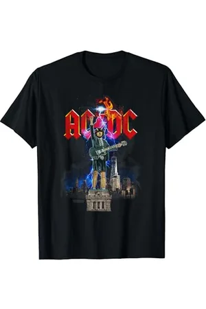 AC/DC Angus NYC Lightning T-Shirt - Unisex-Kind, , Kurzarm, T-Shirt, Band-Merchandise