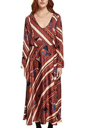 ESPRIT Collection Damen 092eo1e318 Kleid, Terracotta, 38 EU