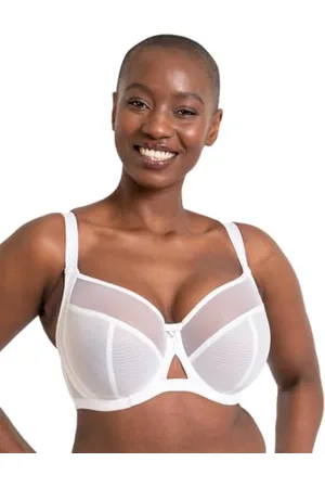 Curvy Kate Damen Victory 4 Part Balcony Bra Balconette-BH, Durchsichtig, White, 70G