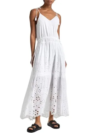 Pepe Jeans Damen Dusana Kleid, Weiß (White), M