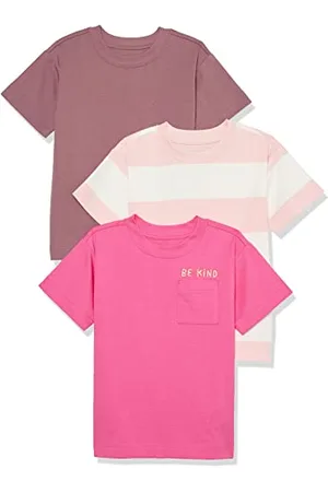 Amazon Unisex Kinder Modernes Kurzarm-T-Shirt, 3er-Pack, , 11-12 Jahre