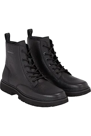 Calvin Klein Herren Eva MID Laceup Boot LTH YM0YM00751 Stiefel, Schwarz (Triple Black), 43 EU