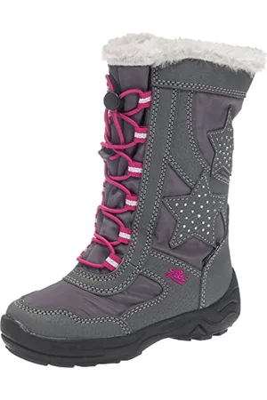 LICO Mädchen CATHRIN Schneestiefel, Grau/ Pink, 27 EU