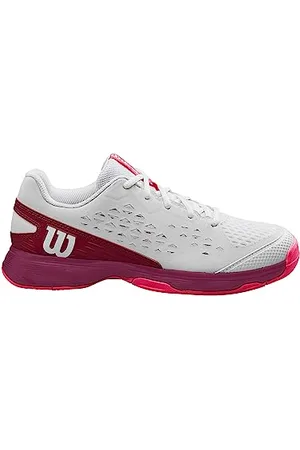 Wilson Salomon Rush Pro Jr L Sneaker, White/Beet Red/Diva Pink, 36 2/3 EU