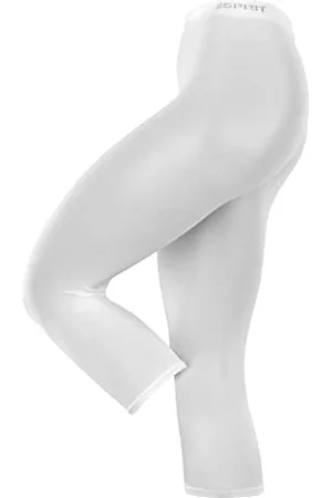 ESPRIT Damen Leggings Cotton Capri W Le Baumwolle einfarbig 1 Stück, , 38-40