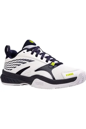 K-Swiss Performance Herren Speedex HB Tennis Shoe, White/Peacoat/Lime Green, 45 EU