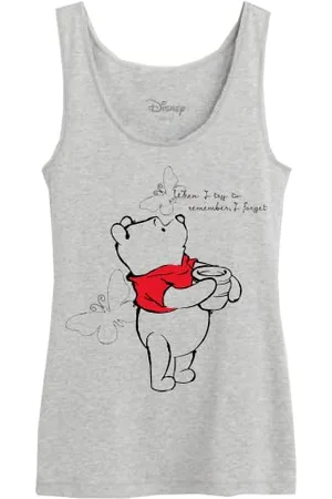 Disney Damen Wodwinitk010 Tanktop, Grau meliert, Small
