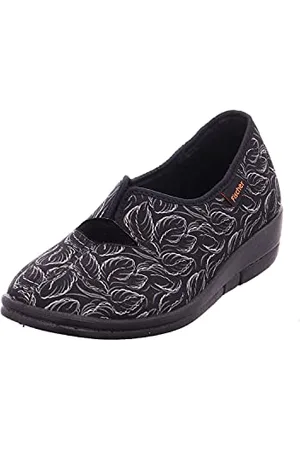 Fischer Fischer Dora, Damen Niedrige Hausschuhe, Schwarz (schwarzbunt 229), 39 EU
