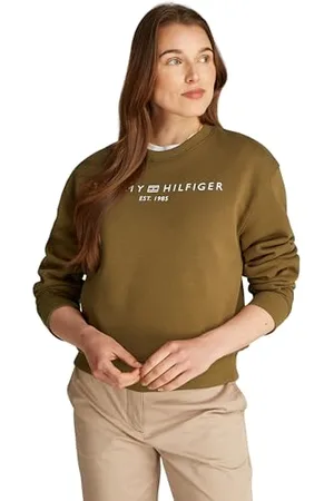 Tommy Hilfiger Damen Sweatshirt ohne Kapuze, , XXL