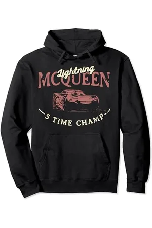Disney Pixar Cars 2 Lightning McQueen 5 Time Champ Pullover Hoodie