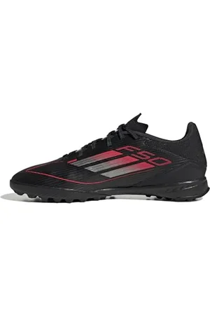 adidas Unisex F50 League Football Boots Turf Fußballschuhe, Core Black/Iron Metallic/Lucid Red