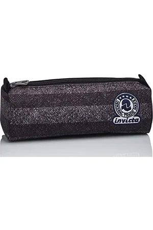 Invicta Federmäppchen , Mäppchen, Federtasche für Schreibwaren, Mädchen&Jungen, Schule und Gymnasium, Teenager, grau, ISCHOOLPACK