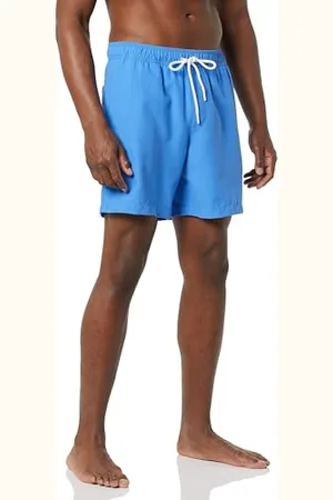 Amazon Herren Badehose, Schnell Trocknend, 18 cm - Auslauffarben, , S