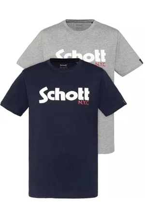 Schott NYC Herren Tspklogo T-Shirt, , L