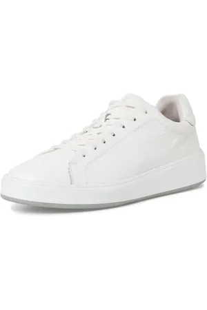 Marco Tozzi By Guido Maria Kretschmer Herren Sneaker flach aus Leder mit dicker Sohle, (White), 46 EU