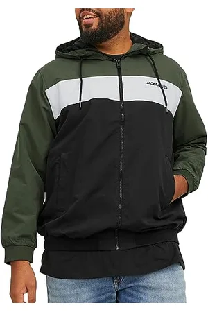 JACK & JONES Herren Jjerush Hood Noos Pls Bomberjacke, , 3XL EU