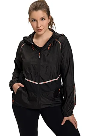 Ulla Popken Damen leichte Funktionsjacke, Tapes, wasserabweisend Jacken, , 42-44
