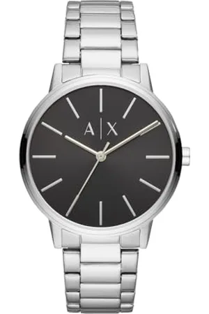 Armani Exchange Watch For Men, Quartz Movement and 42mm Case Size with Stainless steel, Leather or Silicone strap