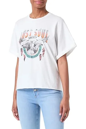 ONLY Onllucy Life S/S Wild Fold-Up Topbox JRS