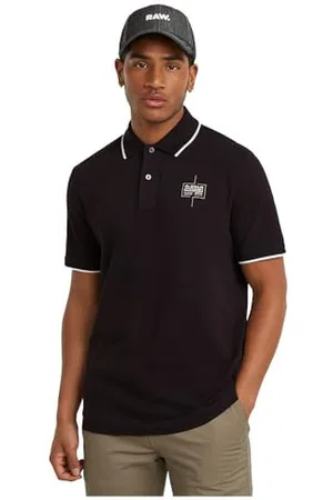 G-Star Chest Logo Striped Polo Short Sleeve