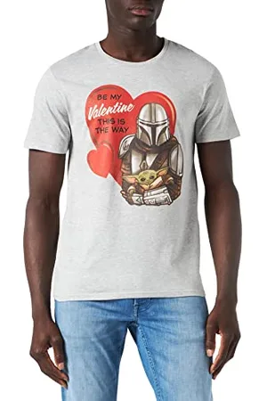 STAR WARS Herren Meswmants112 T-Shirt, Grau meliert, S