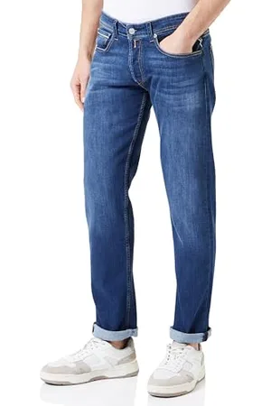 Replay Herren Jeans Grover Straight-Fit, (Blau), 29W / 32L