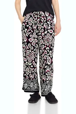 CECIL Damen B377743 7/8 Hose mit Wide Legs, Black, XL / 26L