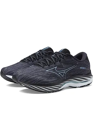Mizuno Wave Rider 27 Herren-Laufschuh, Ebenholz-Illusionsblau, 39 EU Weit