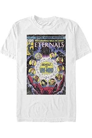 Marvel Unisex The Eternals Vintage Comic Cover 2 Organic Short Sleeve T-shirt, , M