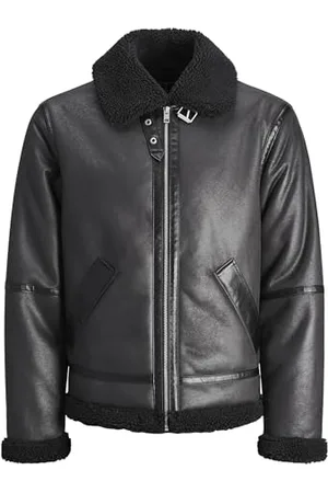 JACK & JONES JACK&JONES Herren JORCOLE Aviator Jacket Jacke, Black, S