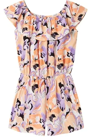 NAME IT Mädchen Nkfvinaya Ss Playsuit Fffff Noos Jumpsuit, , 122