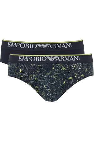 Emporio Armani Herren Christmas Stretch Cotton 2-Pack Brief Slip, , XL