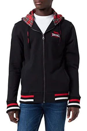 Lonsdale London Herren Hooded Zip Lancaster Sweatshirt, , S EU