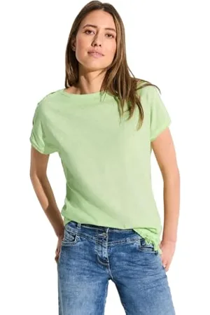 CECIL Damen B321509 T-Shirt aus Baumwolle, , 32