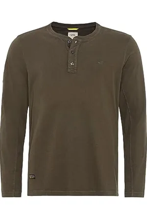 Camel Active Herren Henleyshirt mit Langen Ärmeln Menswear-S