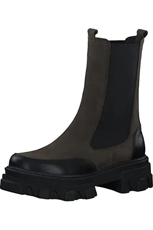 QS by s.Oliver Chelsea-Stiefel 5-5-25467-39 Grün Red Label