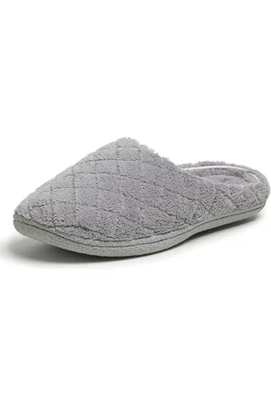 Dearfoams Damen Leslie Washable Memory Foam Terry Clog with Wide Widths Slipper, , 38/39 EU Weit